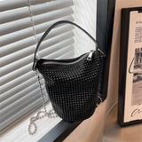 Diamonds Basket Bag Rhinestone Shoulder Crossbody Evening Party