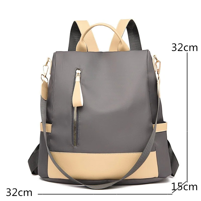 Women Anti-theft Oxford Backpack Large Capacity School Bag