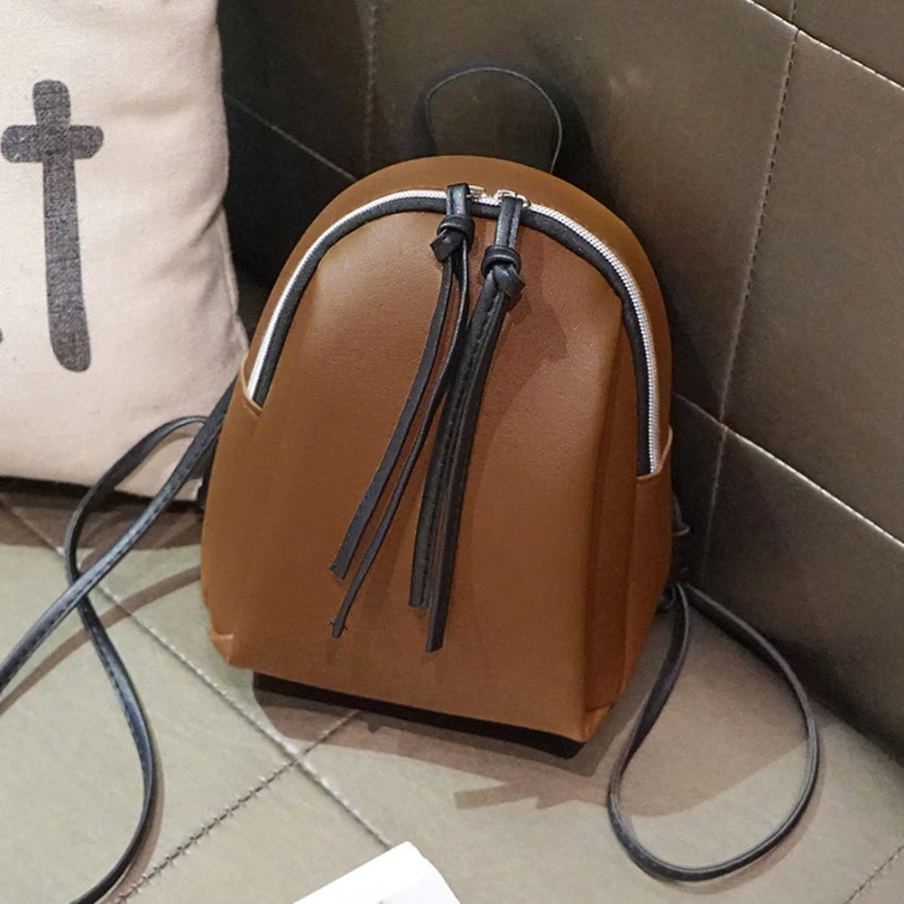 Chic Mini Backpack w/ Tassel Zip