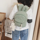 Child's Lamb Plush Backpack Kindergarten School Bag