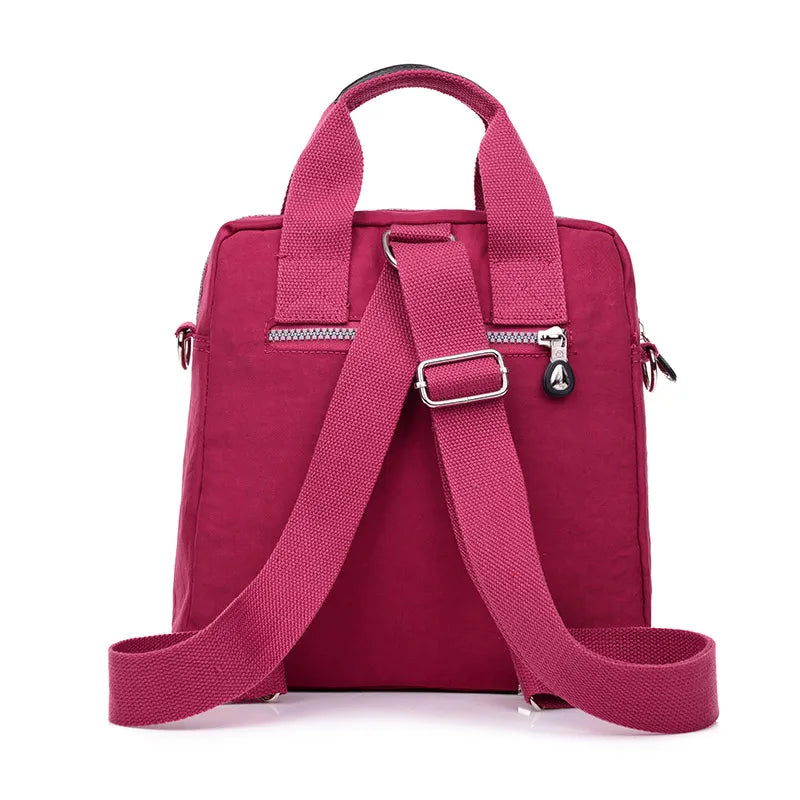 Teenager Casual Solid Women Shoulder Bag Nylon Oxford Mochila