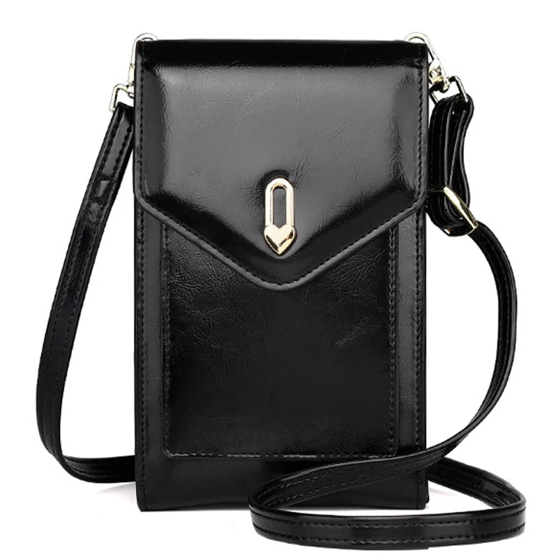 Panelled Small Crossbody Phone Bag For Women Female Mini Messenger Bags