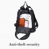 Anti-theft Backpack School Bag Oxford Cloth Shoulder Bag