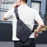 Casual Canvas Chest Bag Small Crossbody Bag KL127