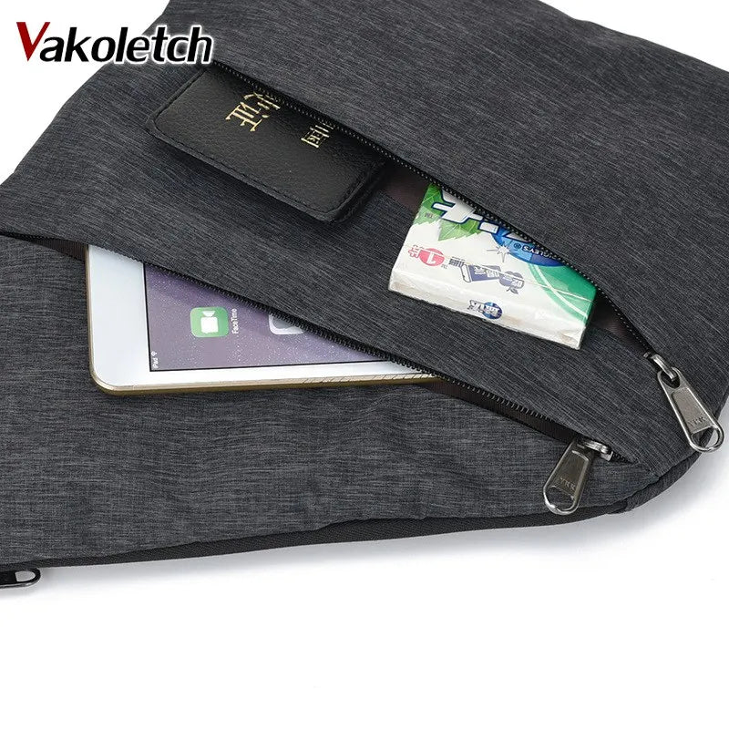 Casual Canvas Chest Bag Small Crossbody Bag KL127