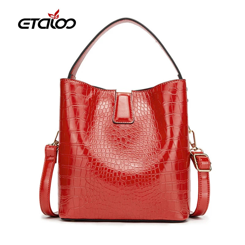 Bucket Shoulder Bag Drawstring Crossbody Bag Women Handbag