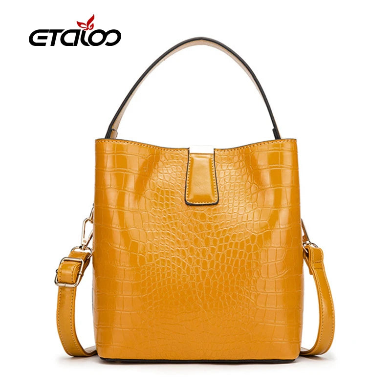 Bucket Shoulder Bag Drawstring Crossbody Bag Women Handbag