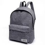 Canvas Backpacks School Bags for Teenagers Travel Laptop Grey