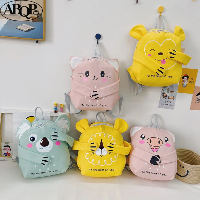 Cartoon Kids Backpack Schoolbag Kindergarten Book Bag Travel Snack Bag