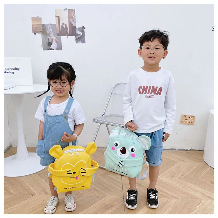 Cartoon Kids Backpack Schoolbag Kindergarten Book Bag Travel Snack Bag