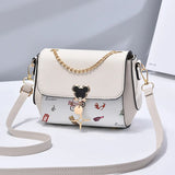 Cartoon PU Leather Female Small Handbag Lady's Shoulder Bags