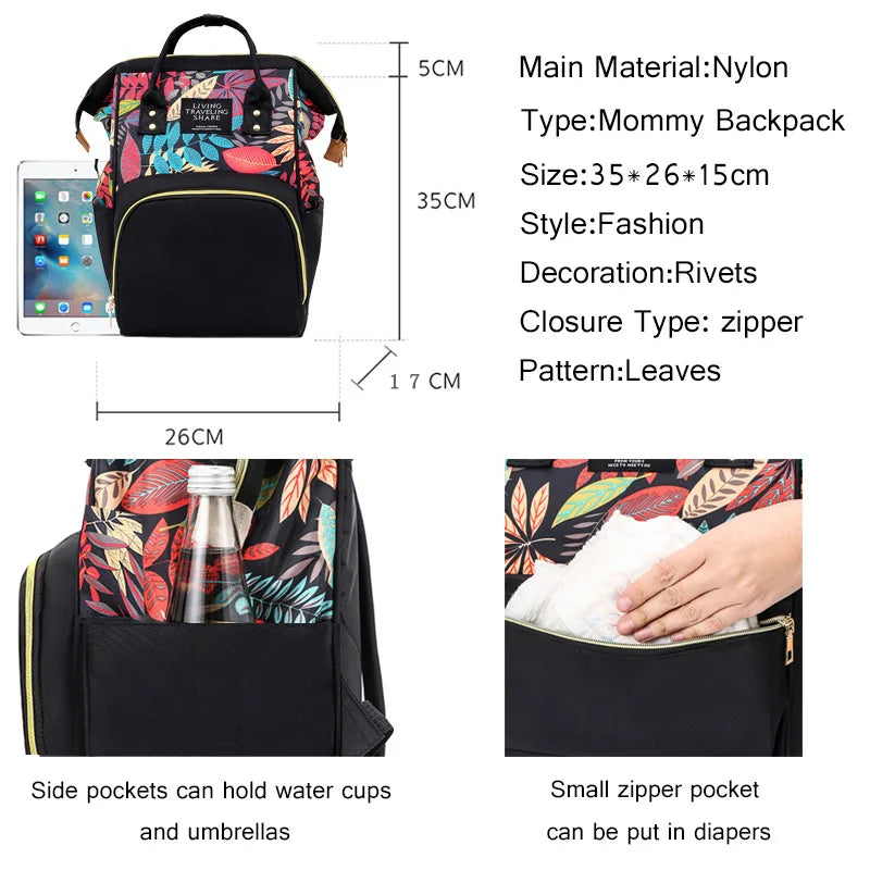 Casual Girls Backpack Nylon Women's School Bag Large Capacity