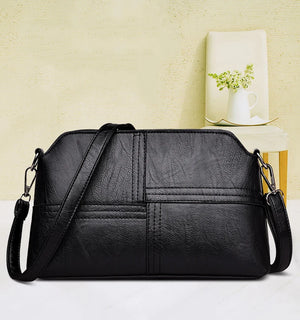 Casual Messenger Bag Crossbody PU Leather Handbag for Women Small Shoulder Tote