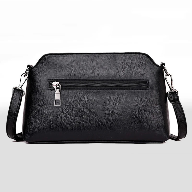Casual Messenger Bag Crossbody PU Leather Handbag for Women Small Shoulder Tote