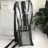 Vintage Clear PVC Backpack for Women School Bag