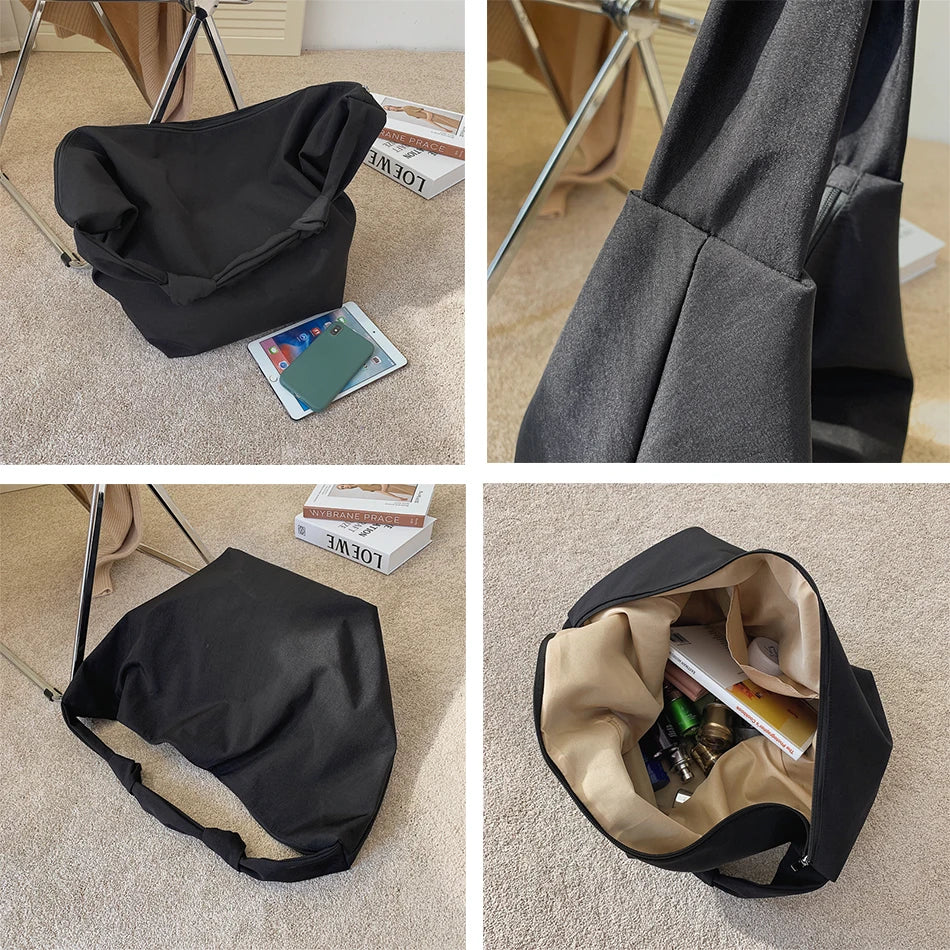 Casual Women's Big Totes Soft Canvas Shoulder Crossbody Bags Large Capacity