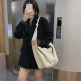 Casual Women's Big Totes Soft Canvas Shoulder Crossbody Bags Large Capacity