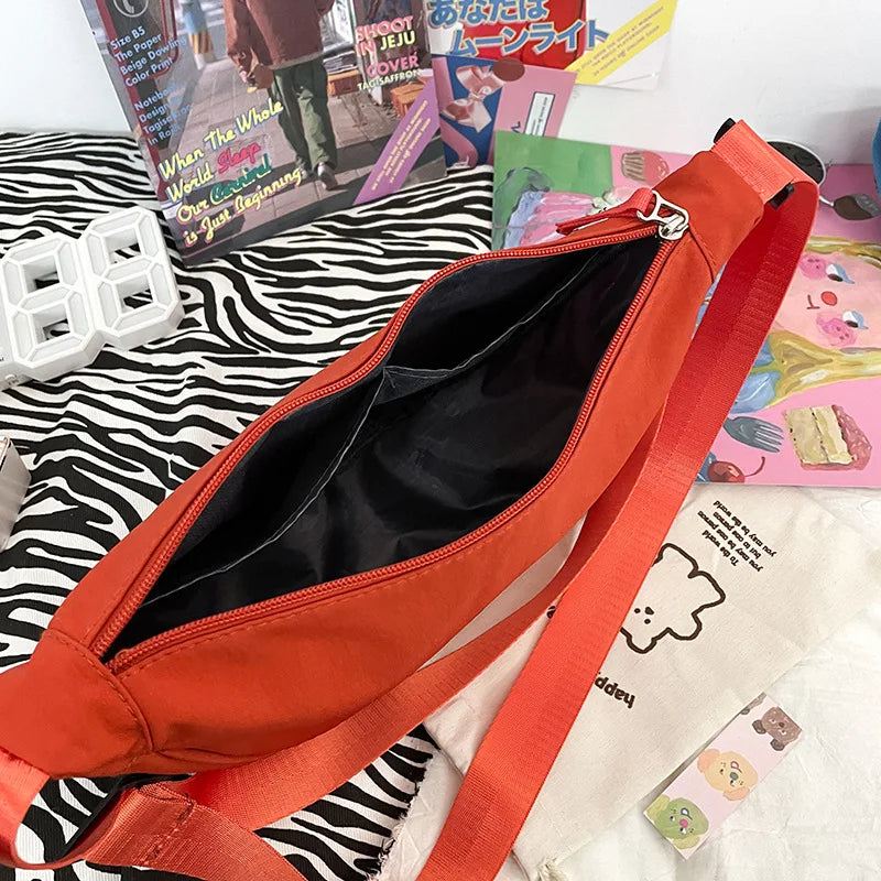 Casual Women's Chest Messenger Bag All-match One-shoulder Nylon Bag