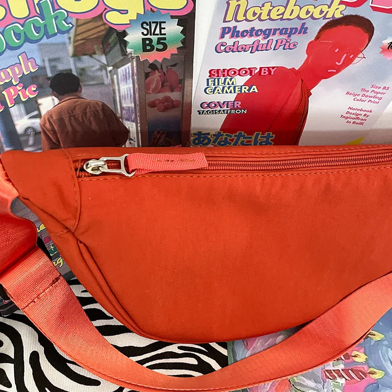 Casual Women's Chest Messenger Bag All-match One-shoulder Nylon Bag