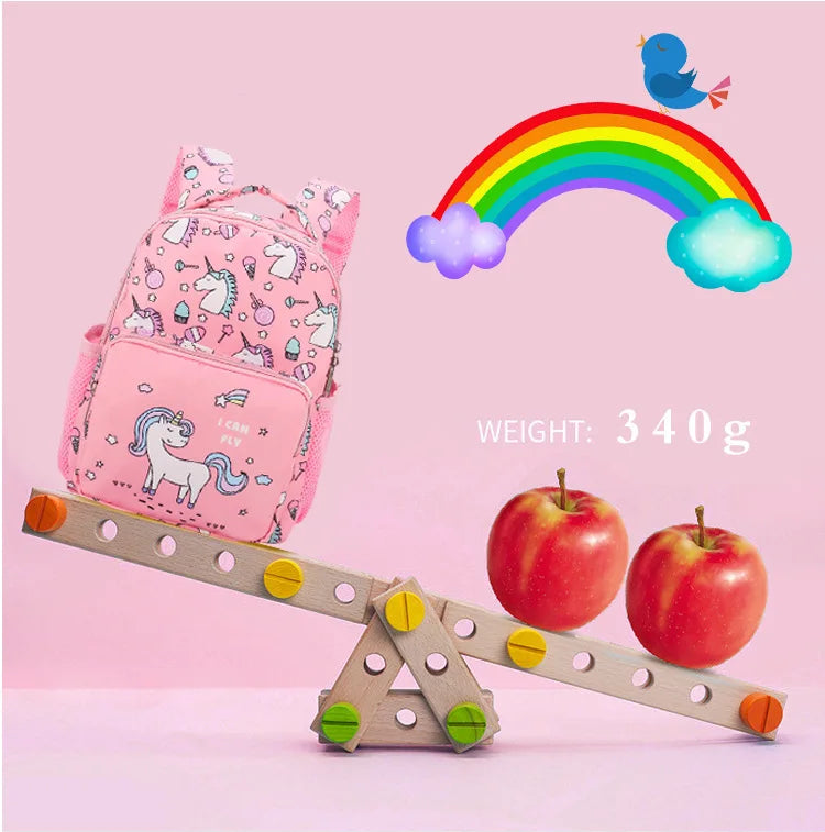 Cartoon Unicorn Baby Backpack Kindergarten School Bag