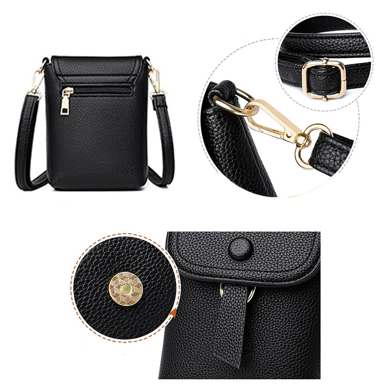 Crossbody Bag Mini Commuter Versatile Shoulder Retro Cell Phone Purse