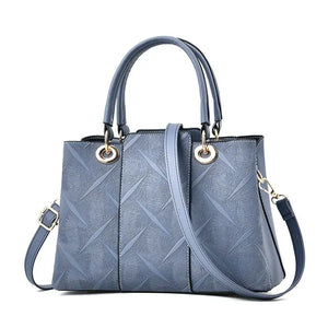 Women PU Leather Bag Large Capacity Shoulder Bags Casual Tote Top-handle HandBag