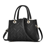 Women PU Leather Bag Large Capacity Shoulder Bags Casual Tote Top-handle HandBag