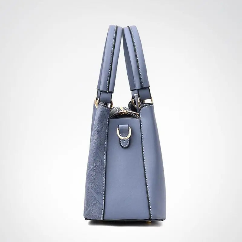 Women PU Leather Bag Large Capacity Shoulder Bags Casual Tote Top-handle HandBag