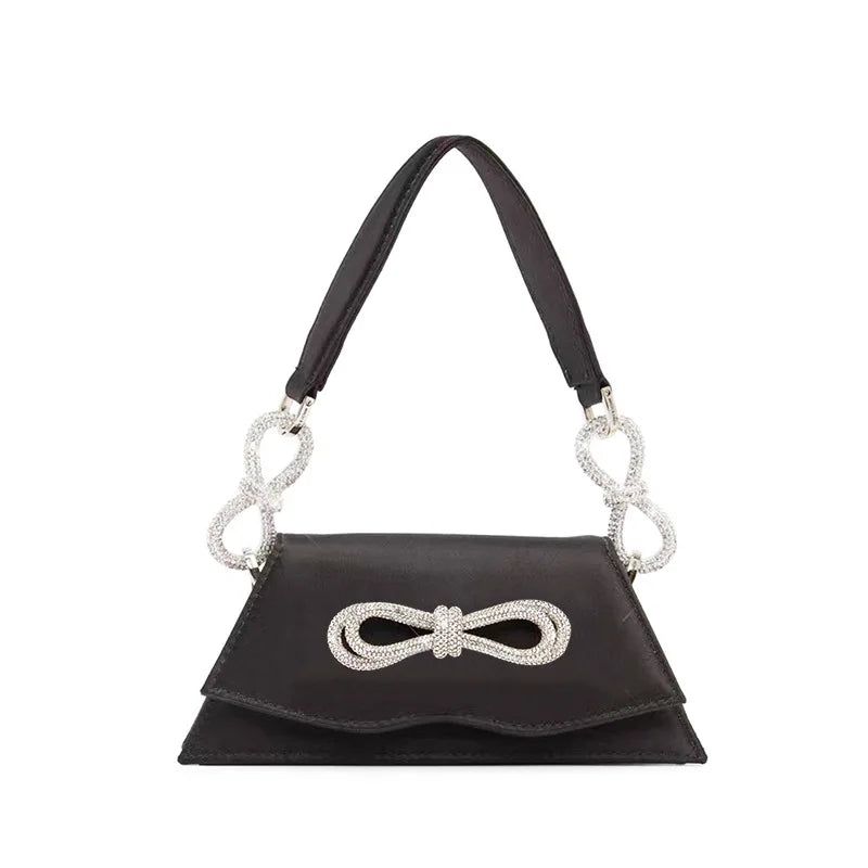 Bowknot Handheld Diamond Women's Shoulder Bag