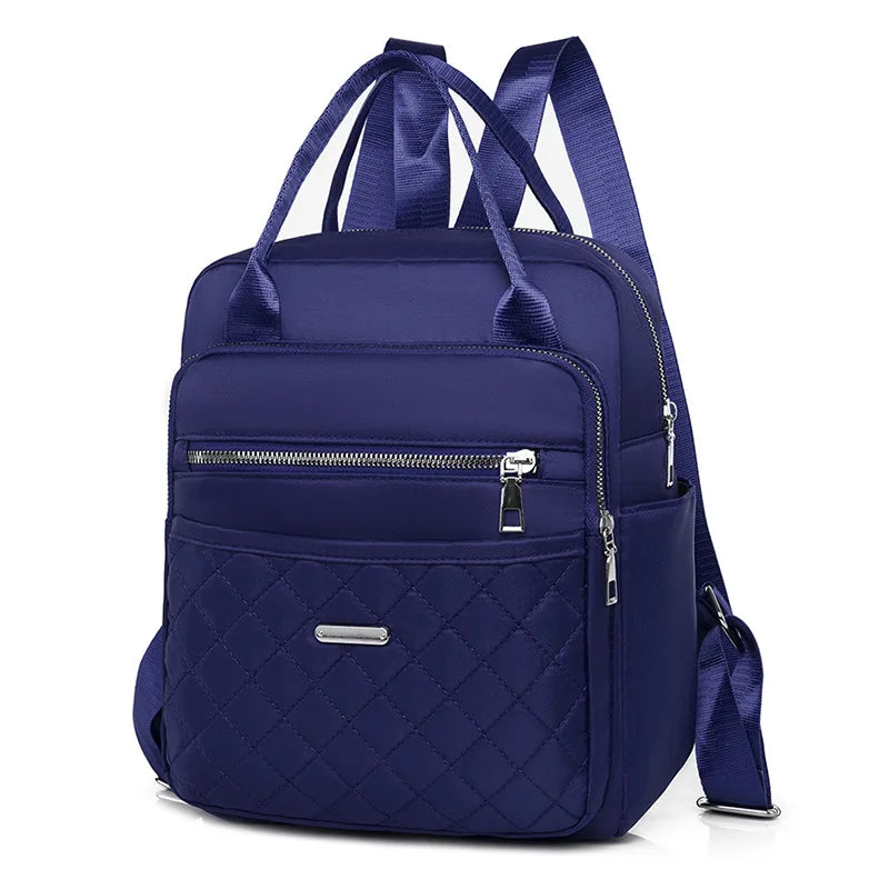 Dual-Use Double Backpack Handbag Outdoor Travel Oxford Cloth Convenient School B