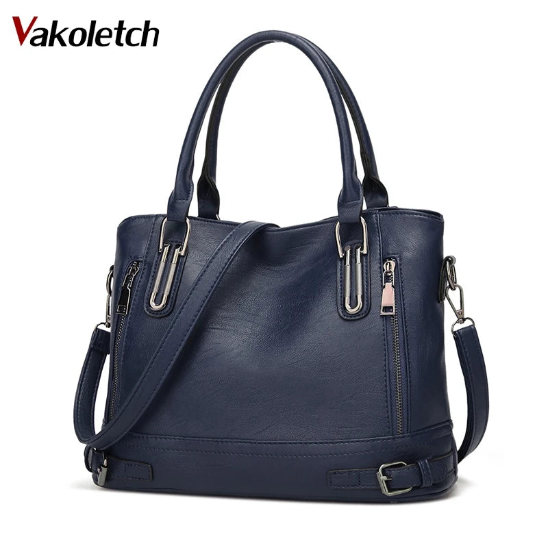 European & American PU Leather Women Handbag Tote Shoulder Bag KL746