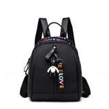 Small Backpack and Satchel Rucksack for Women, Nylon School Bag