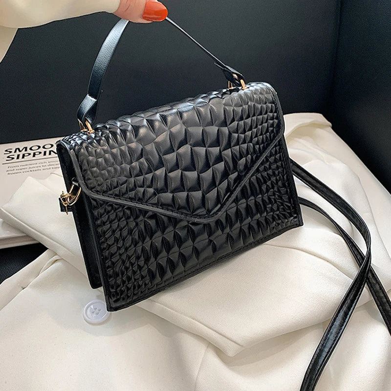Crocodile Pattern Shoulder Bag Top Handle Crossbody Bag for Women