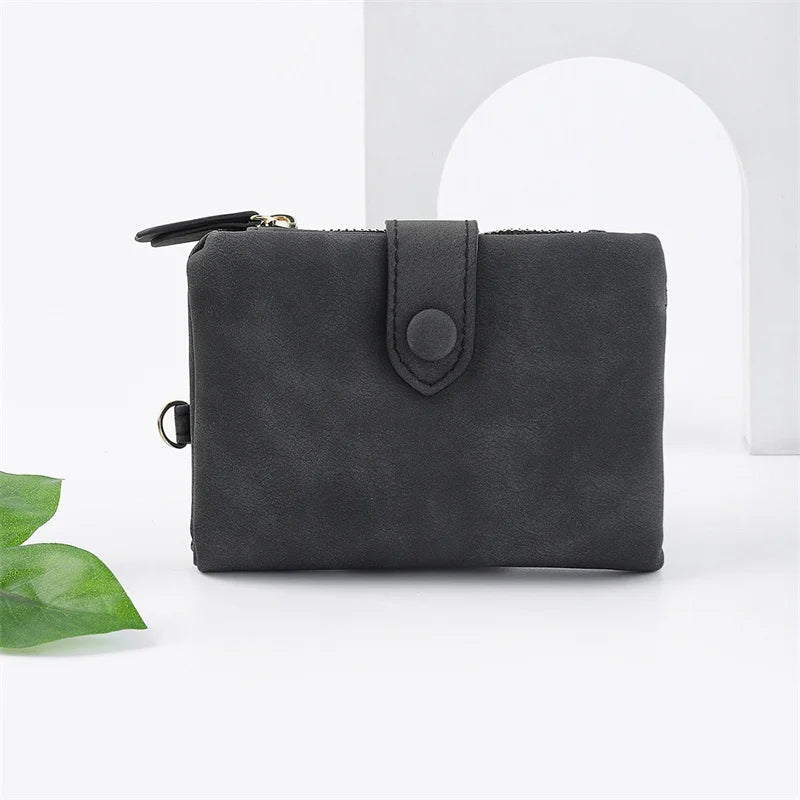 Women's Short Three-fold Wallet Student Small Fresh Capacity Wallet