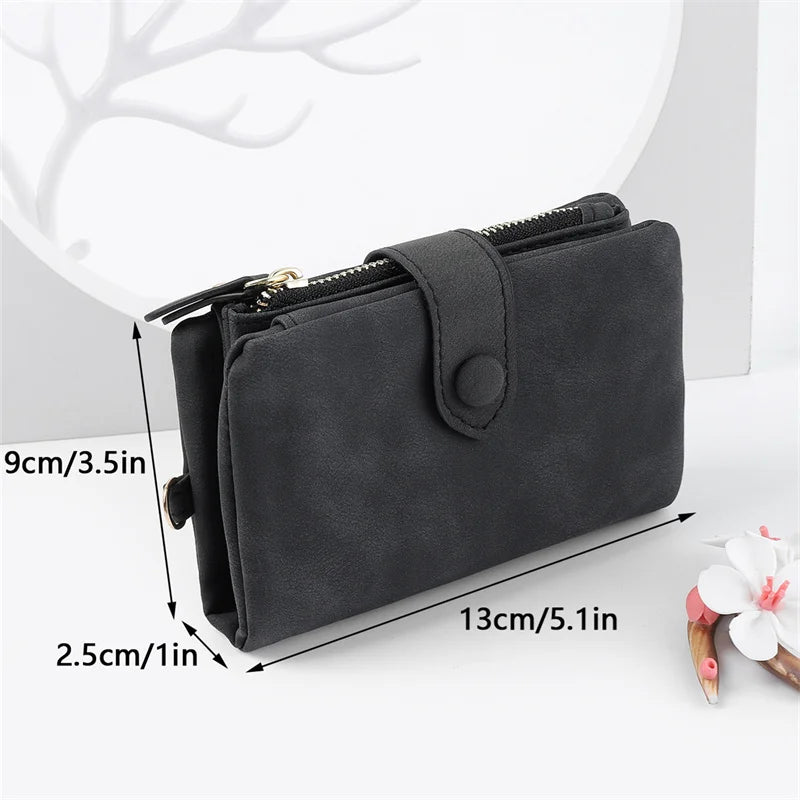 Women's Short Three-fold Wallet Student Small Fresh Capacity Wallet