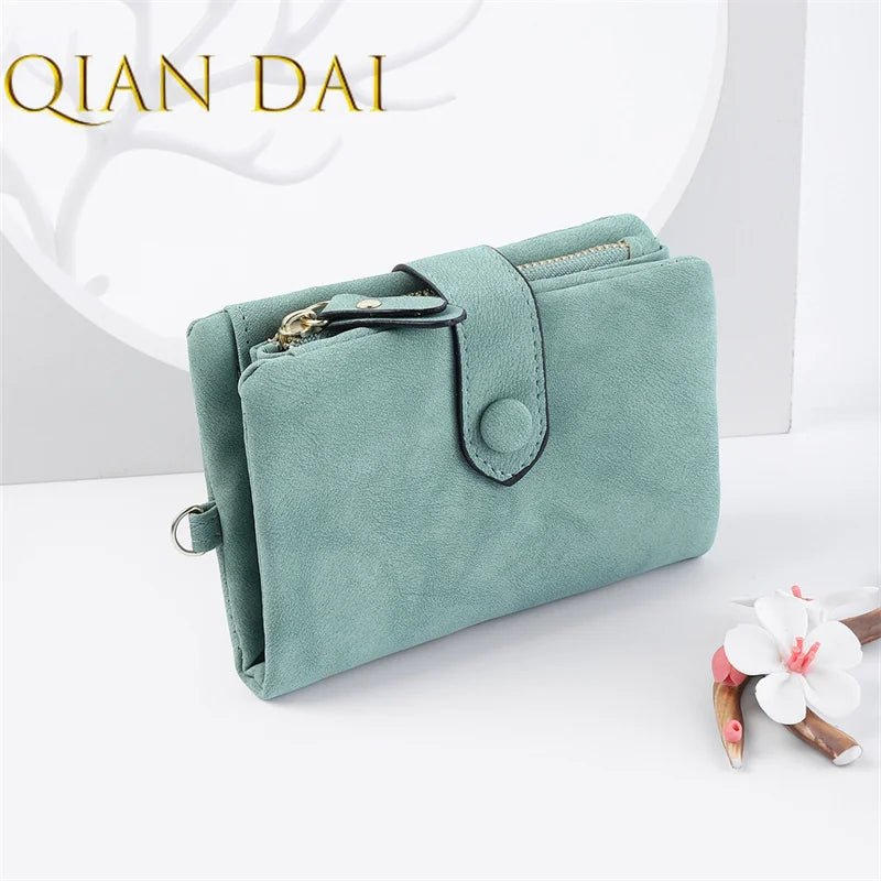 Women's Short Three-fold Wallet Student Small Fresh Capacity Wallet