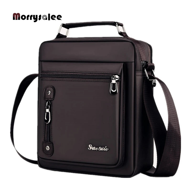 Men Backpack Waterproof PU Leather Travel Bag Large Capacity