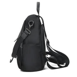 Oxford Cloth Female Casual Solid Backpack College Style Schoolbag