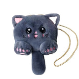 Cat Plush Shoulder Bag for Women