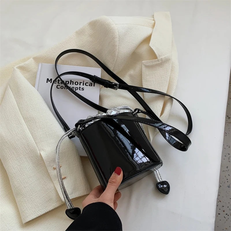 Colorful Drawstring Bucket Handbag for Women