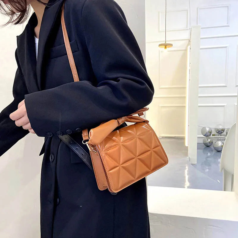 Women's Solid Handbag Purse Clutch Shoulder Bag