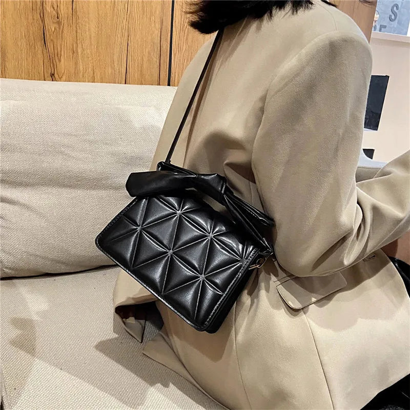 Women's Solid Handbag Purse Clutch Shoulder Bag