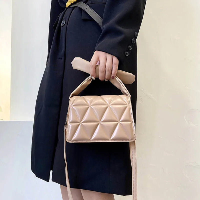 Women's Solid Handbag Purse Clutch Shoulder Bag