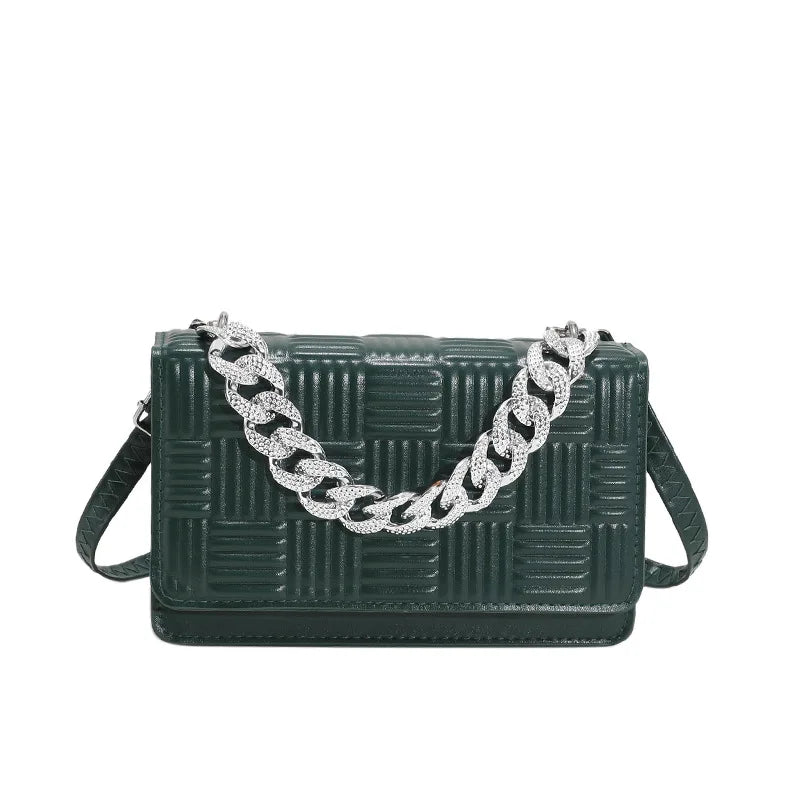Chain Handle Women Shoulder Bag Messenger Small Square Bag Handbags
