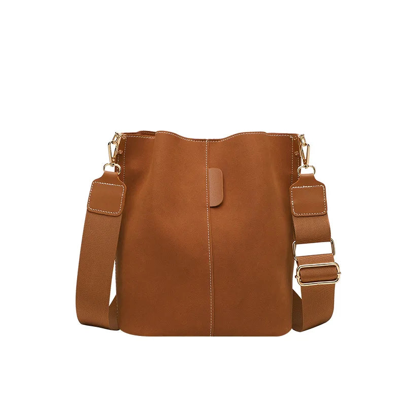 Women's Large Capacity Tote Bucket Bag Messenger