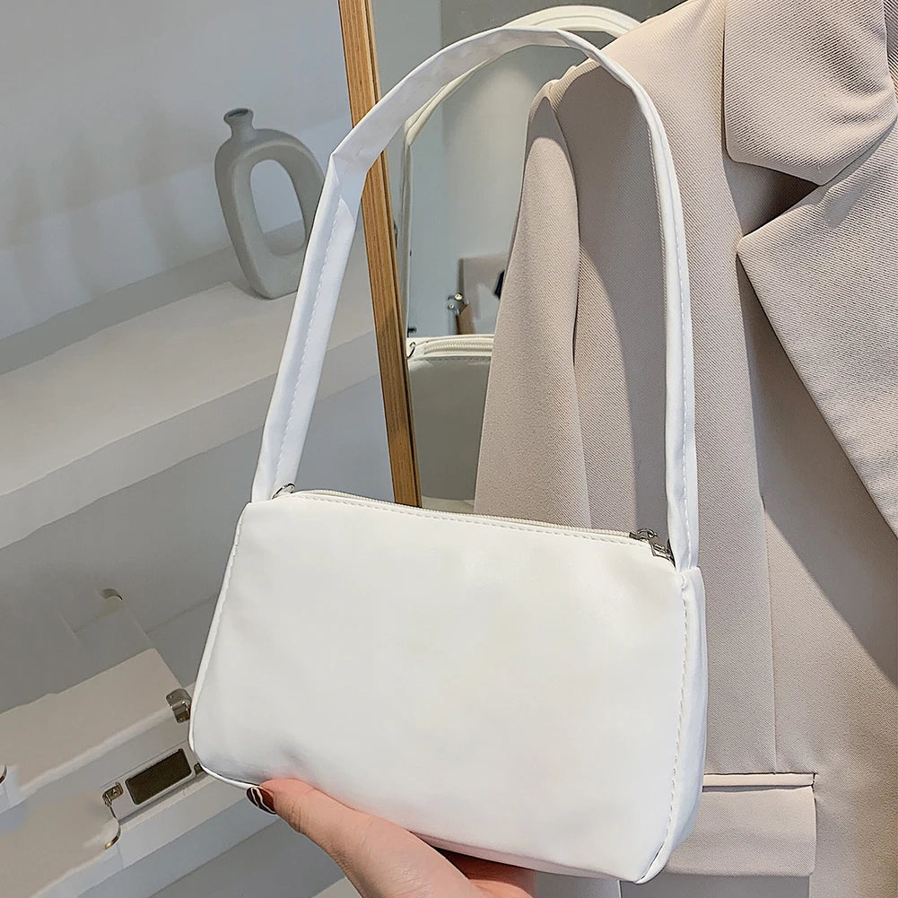 Women Handbag Shoulder Top Handle Bag PU Leather Casual Small Totes Female