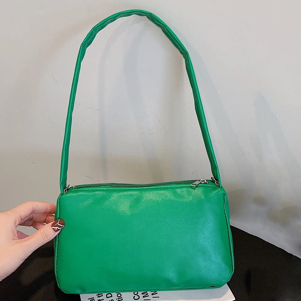 Women Handbag Shoulder Top Handle Bag PU Leather Casual Small Totes Female
