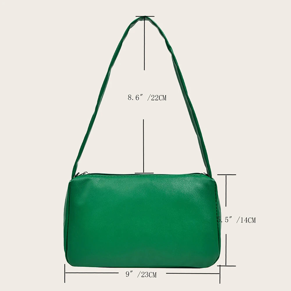 Women Handbag Shoulder Top Handle Bag PU Leather Casual Small Totes Female