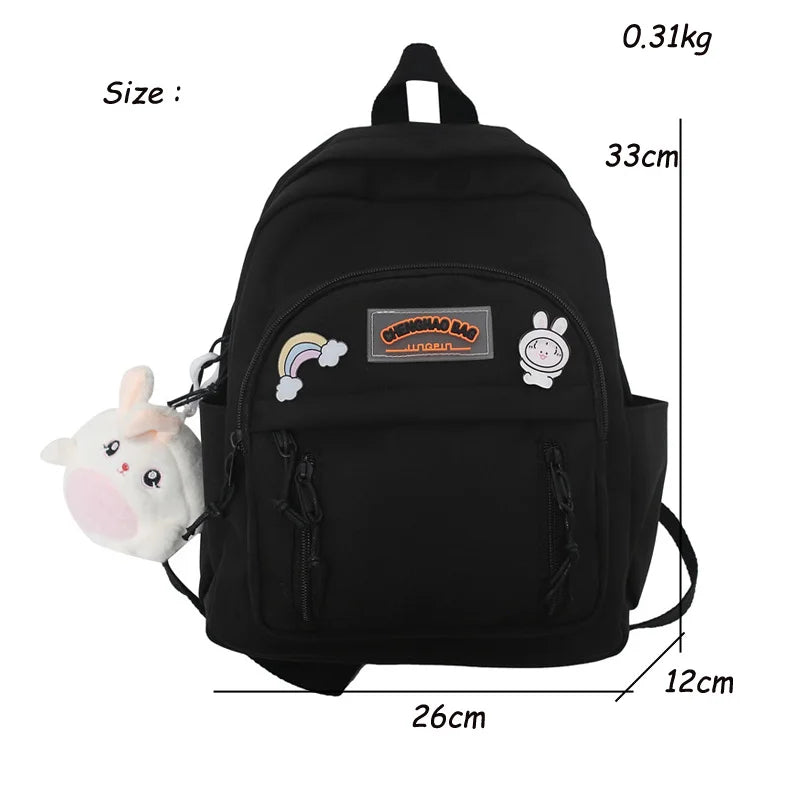 Small Multi-Pocket Travel Backpack for Teenage