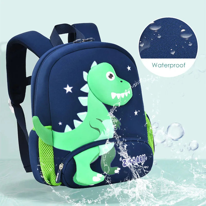 Kids Dinosaur Backpacks Waterproof Neoprene Mini Book Bag
